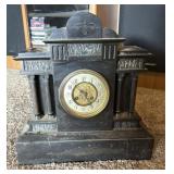 Mantel Clock, Unmarked Face, 15"x5"x16"