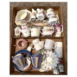 Porcelain Creamers, Sugars, Plates, and More
