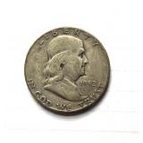 1952-D Franklin Half Dollar