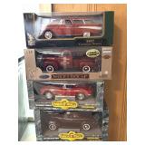 (4) 1/18 Scale Die Cast Model Cars