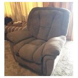 Brown Fabric Recliner