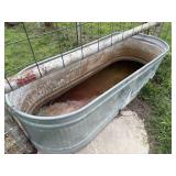 County Line Galvanized Stock Tank 34"x97"x35"