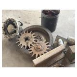 Flywheel, Railroad Rail, Implement Hangers
