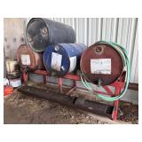 Barrel Rack, Includes Empty Drums
