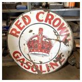 Red Crown Porcelain Sign 42"x42", Single Sided
