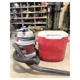 2 Gal. Shop Vac & Coleman Cooler