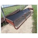 Steel Feed-Bunk w/ Poly Bottom 136i.x26x20