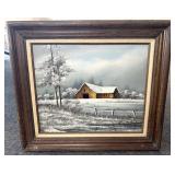Original Painting in Frame 32.5" x 29"
