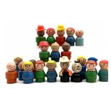 Vintage Wood Fisher Price Little People