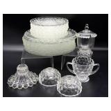 Vintage Bubble Glass Plates and More - 9.5" and