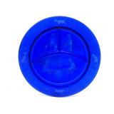 Vintage Cobalt Blue Glass Baby Plate 8.5"