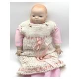 Grace Putnam Bisque Doll Head with Bisque Hands