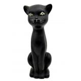 Vintage Black Cat Rubber Coin Bank 8.5"-