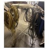 Rack w/ Cords & Hoses, Some for Repair