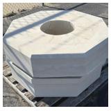 (2) Concrete Fountain Bases 36"x36"x8"