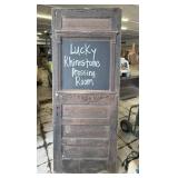 Antique Door  32"x79", Scroll Details & Heavy
