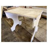 Wooden Table, White, 34"x24"x30"