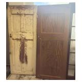 (2) Wooden Panel Doors 32"x79"