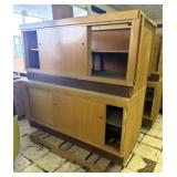 (2) Retail Counter Cabinets, Sliding Storage