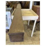 Wooden Box 5.5"x4.5"x99" & Wooden Table30"x38"x32"
