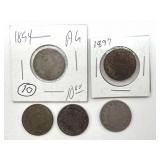 (5) Liberty Head V Nickels