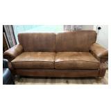 Flexsteel Couch Brown Suede 88" x 42" x 36"