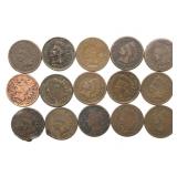 (15) Indian Head Cents