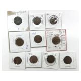 (10) Indian Head Cents