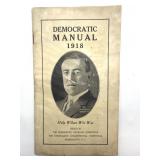 Antique 1918 Democratic Manual Pamphlet 7.75" x