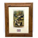 Vintage Nebraska Game Commission Pheasant and