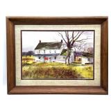 Randulph Bye Farmhouse Scene Print in Frame 25" x