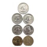 (5) 1979 Susan B. Anthony Dollars, (1) 2000