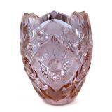 Pink Crystal Vase 5.5"