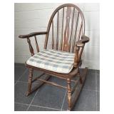 Vintage Wood Rocking Chair - seat 16" x 16"-