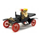 Salt and Pepper Shaker People in Car Holder 6"-