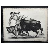 Matador Painting by A. Pasten 24" x 18"