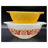 (2) Pyrex Friendship Pattern Cinderella Bowls-