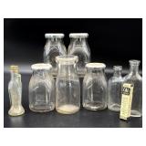 Vintage Winters Dairy Half Pint Milk Bottles with