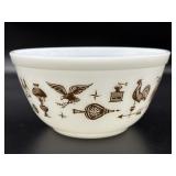 Pyrex Early American Mixing Bowl 7.25" x 3.75"-