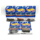 (5) HotWheels Cars in Original Packaging