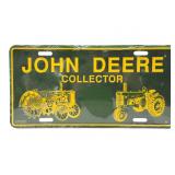 John Deere Collector License Plate