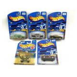 (5) HotWheels Cars in Original Packaging