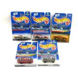 (5) HotWheels Cars in Original Packaging