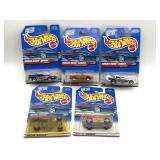 (5) HotWheels Cars in Original Packaging