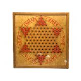 Vintage Chinese Checkers Wood Board Game 16ï¿½