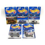 (5) HotWheels Cars in Original Packaging