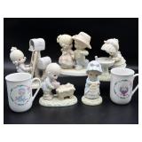 Precious Moments Figures and Cups with Original