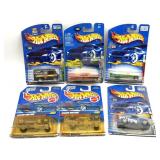 (6) HotWheels Cars in Original Packaging