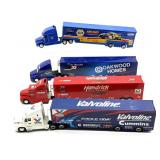 (4) NASCAR Semi Truck Transporters 13.5ï¿½- die