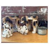 Dog Plant Stands 11ï¿½, Dog Coin Bank, Dog Figure,